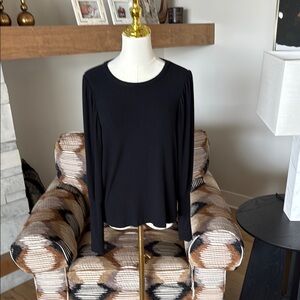 Evereve Ribbed Balloon Sleeve Top